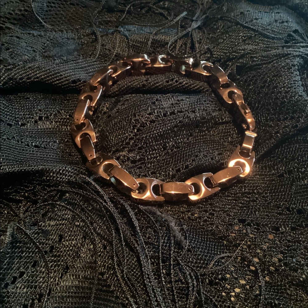Mens Copper Link Chain Bracelet